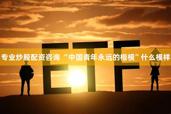 专业炒股配资咨询 “中国青年永远的楷模”什么模样